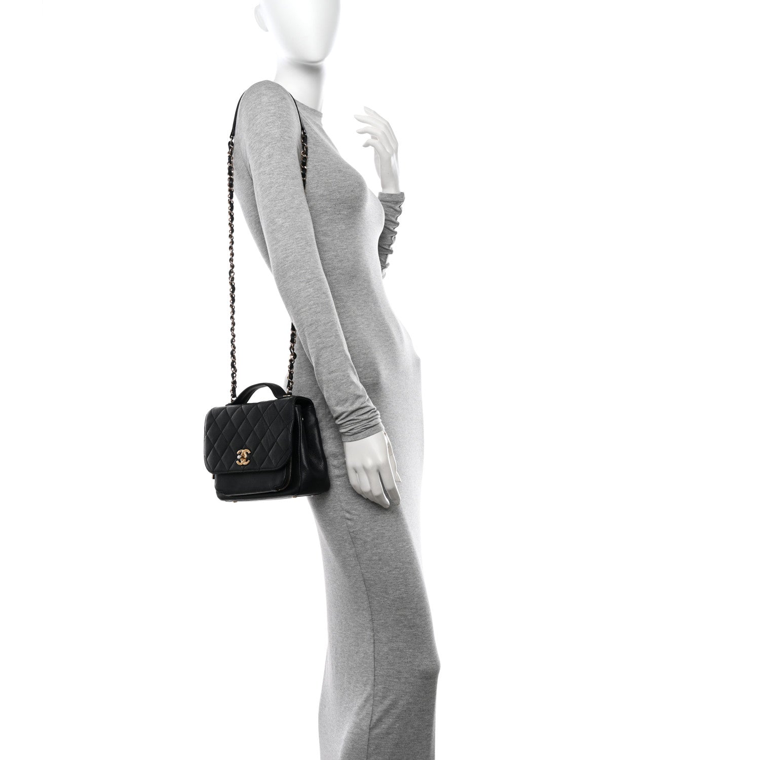 Chanel Caviar Quilted Medium Business Affinity Flap Black 2 of 11