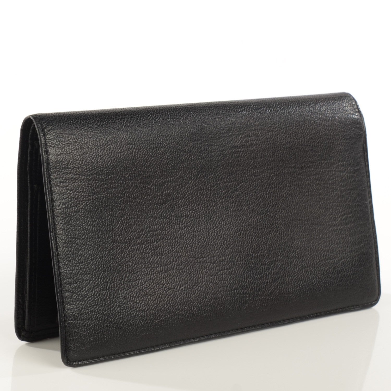 Chanel Goatskin CC Yen Wallet Black 3 of 8