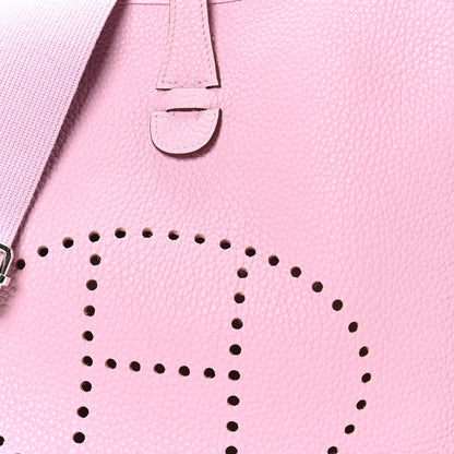 Hermes Taurillon Clemence EVELYNE III PM Mauve Sylvestre 8 of 10