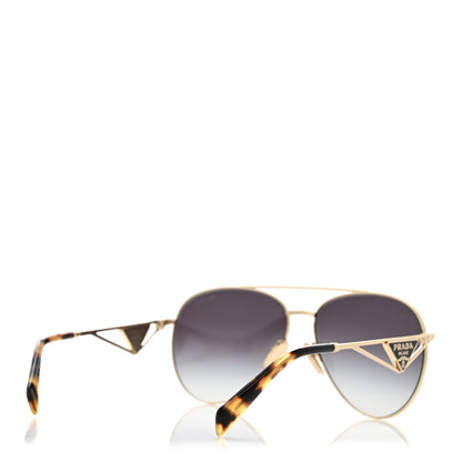Prada Aviator Sunglasses SPR 73Z Gold Tortoise 4 of 8