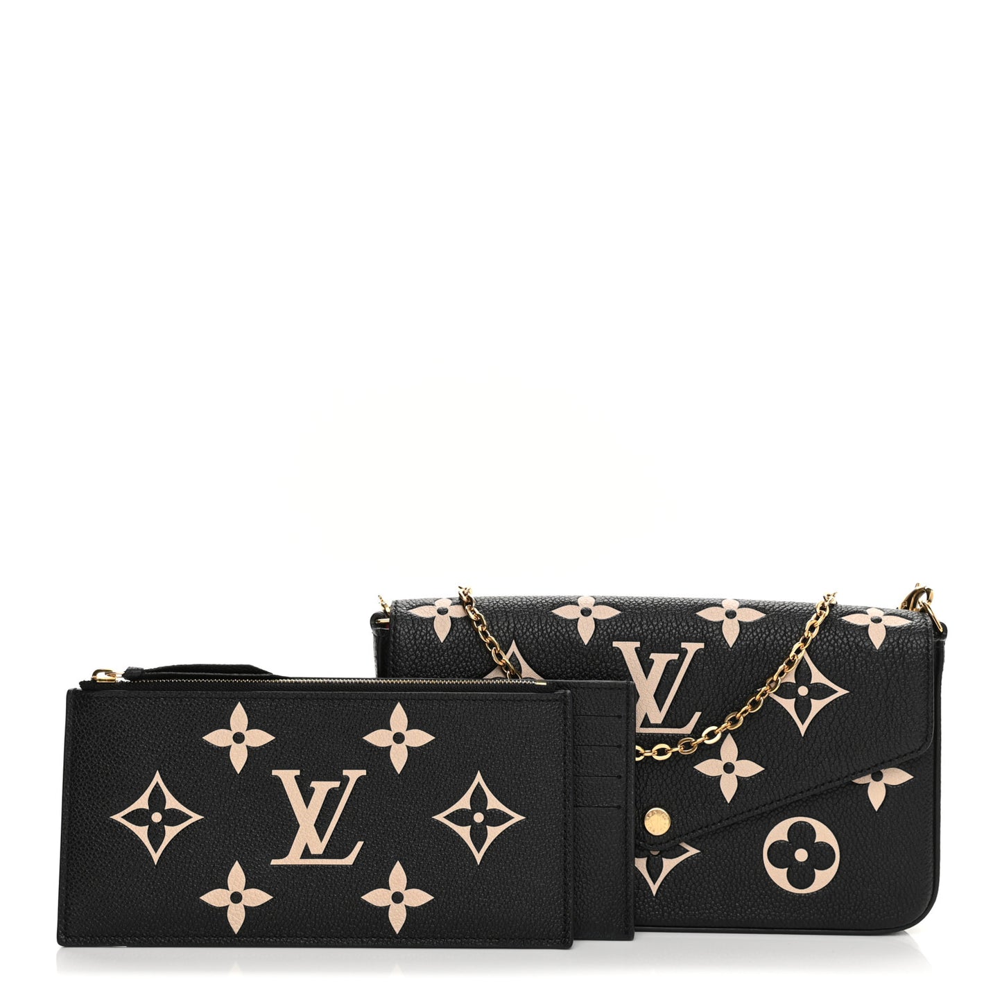 Empreinte Monogram Giant Felicie Pochette Black Beige