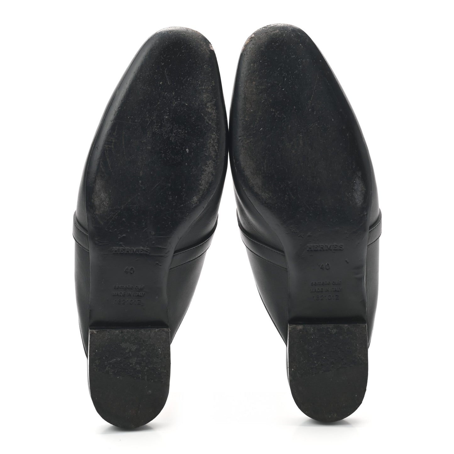 Calfskin Oz Mules 40 Black