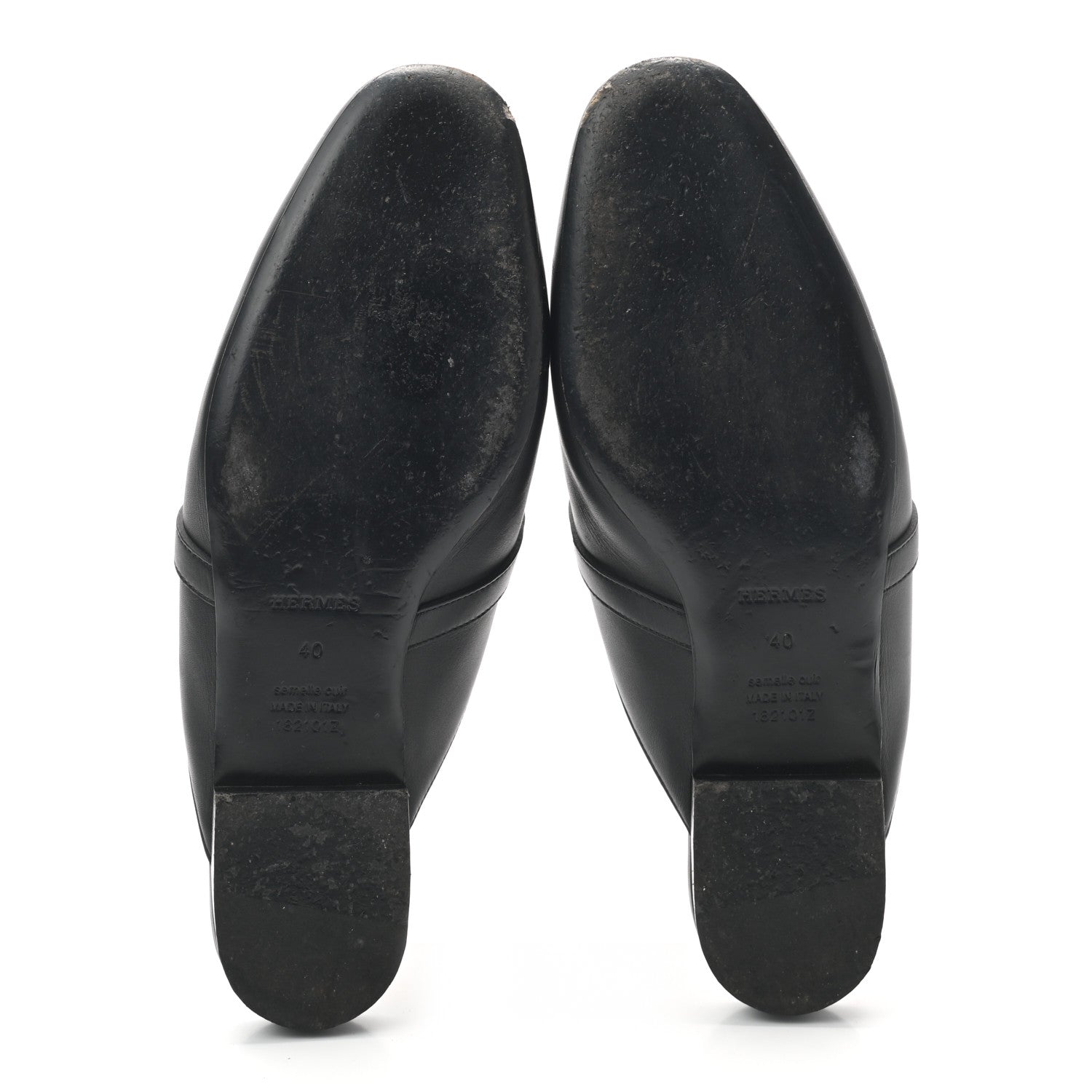 Hermes Calfskin Oz Mules 40 Black 5 of 7