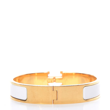 Hermes Enamel Narrow Clic Clac H Bracelet PM White 3 of 6