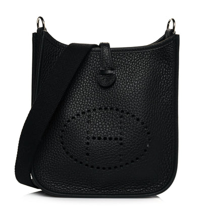 Hermes Taurillon Clemence Evelyne TPM Black 1 of 10
