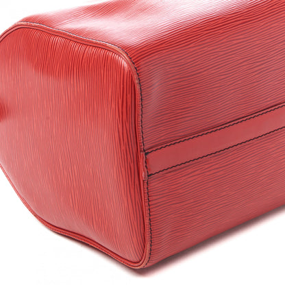 Louis Vuitton Epi Speedy 30 Castillan Red 6 of 10