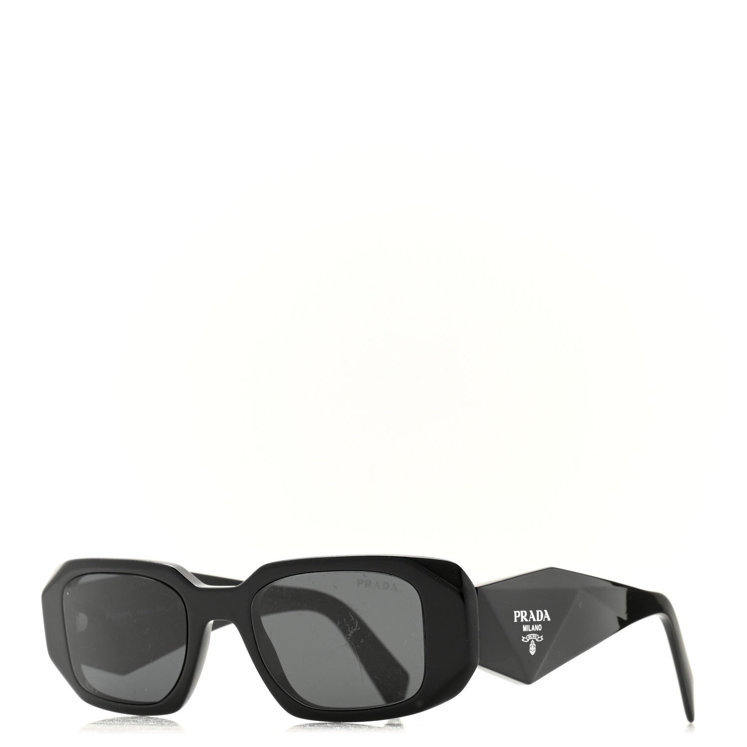 Prada Acetate Symbole Sunglasses SPR 17W Black 1 of 8