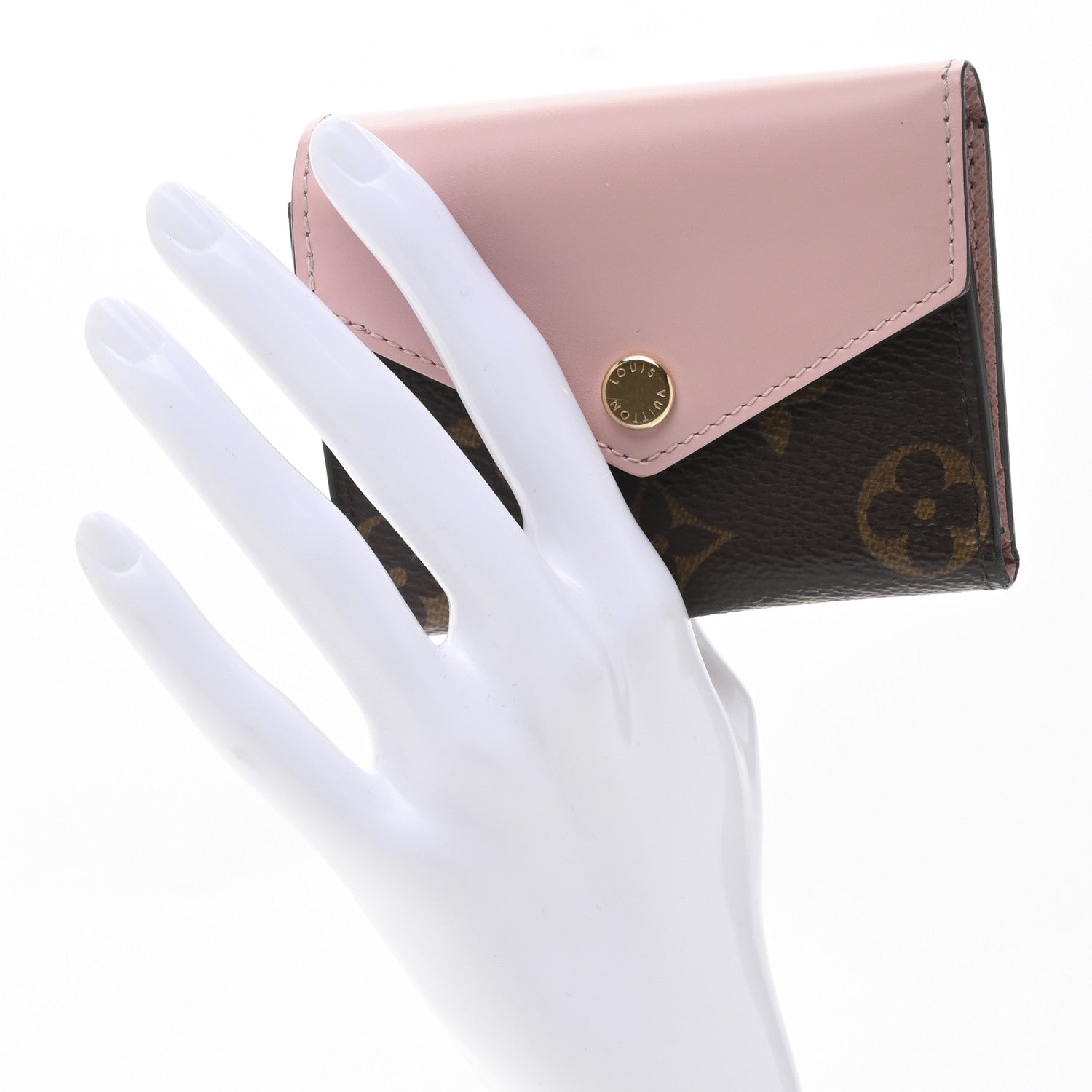 Louis Vuitton Monogram Zoe Wallet Rose Ballerine 2 of 11