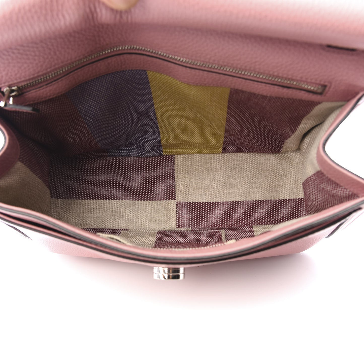 Cellarius Calfskin Medium Bamboo Daily Flap Shoulder Bag Carmine Rose