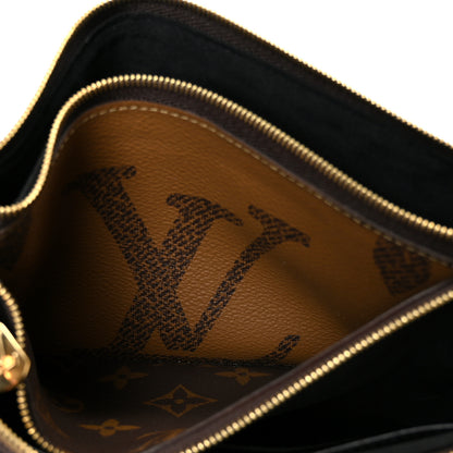 Louis Vuitton Reverse Monogram Giant Double Zip Pochette 6 of 12