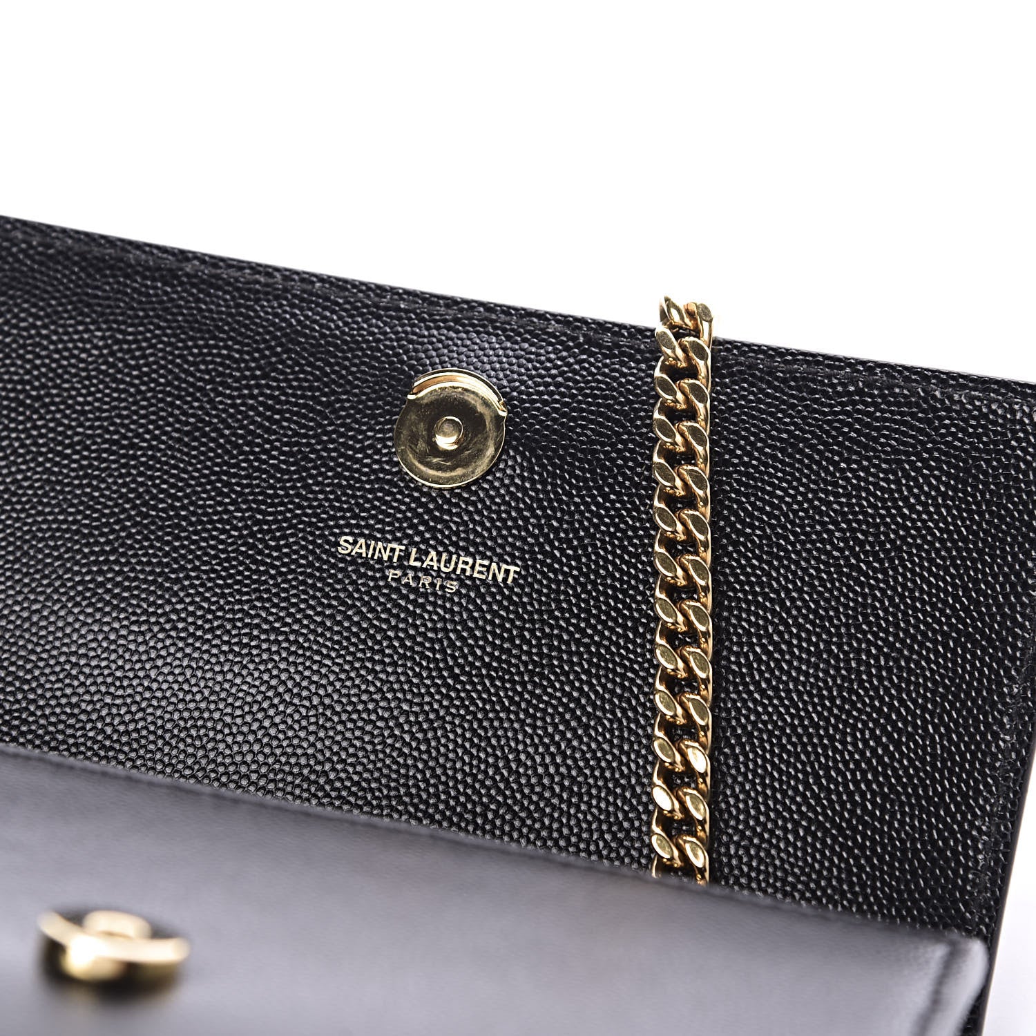 Saint Laurent Grain De Poudre Small Monogram Kate Satchel Black 11 of 12