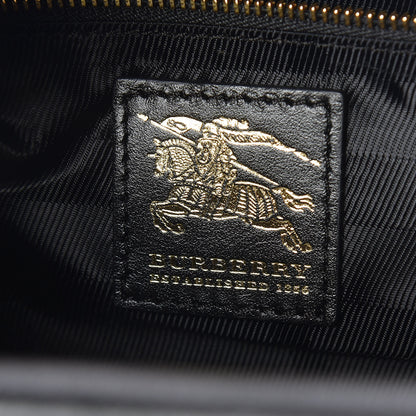 Burberry Calfskin Quilted Manor Tote Black 6 of 9
