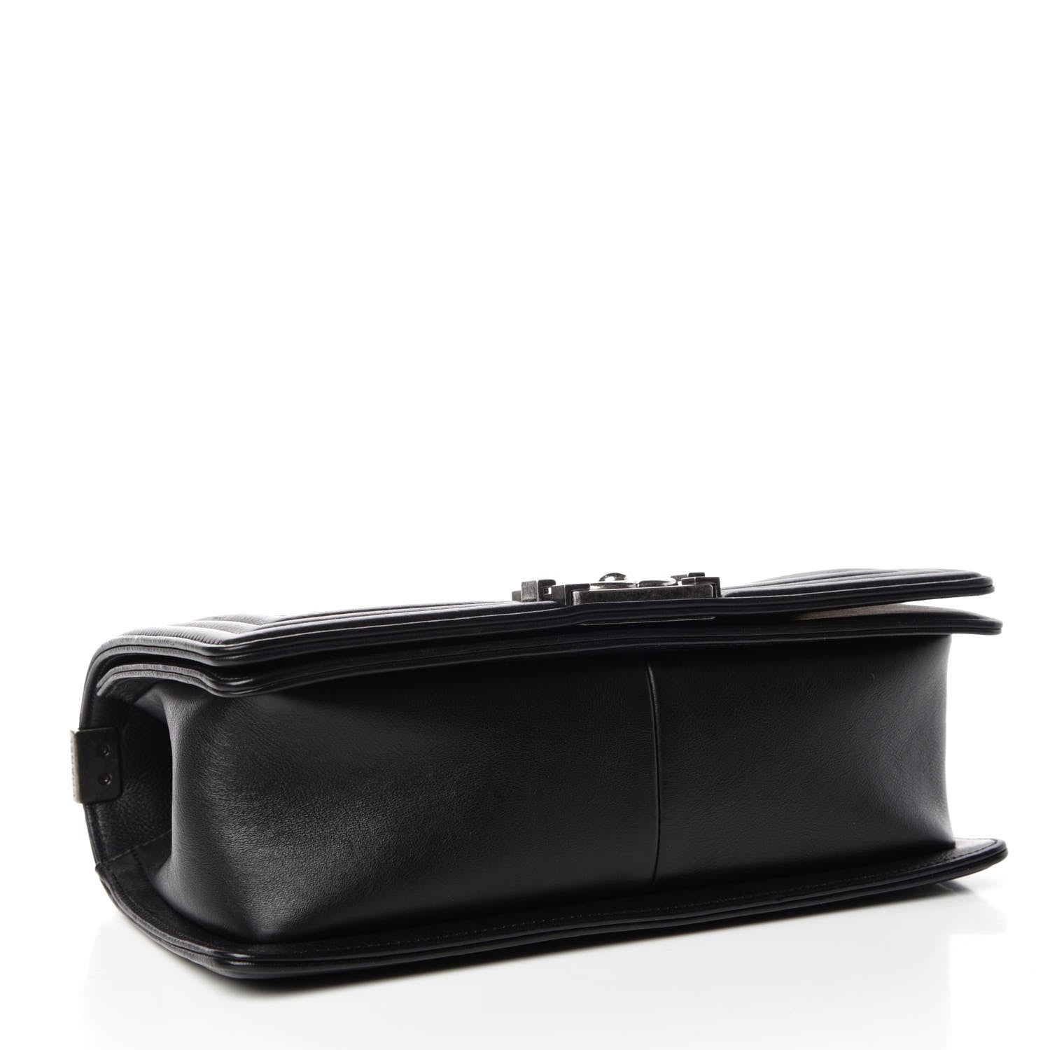 Chanel Calfskin Double Stitch Medium Boy Flap Black 4 of 9