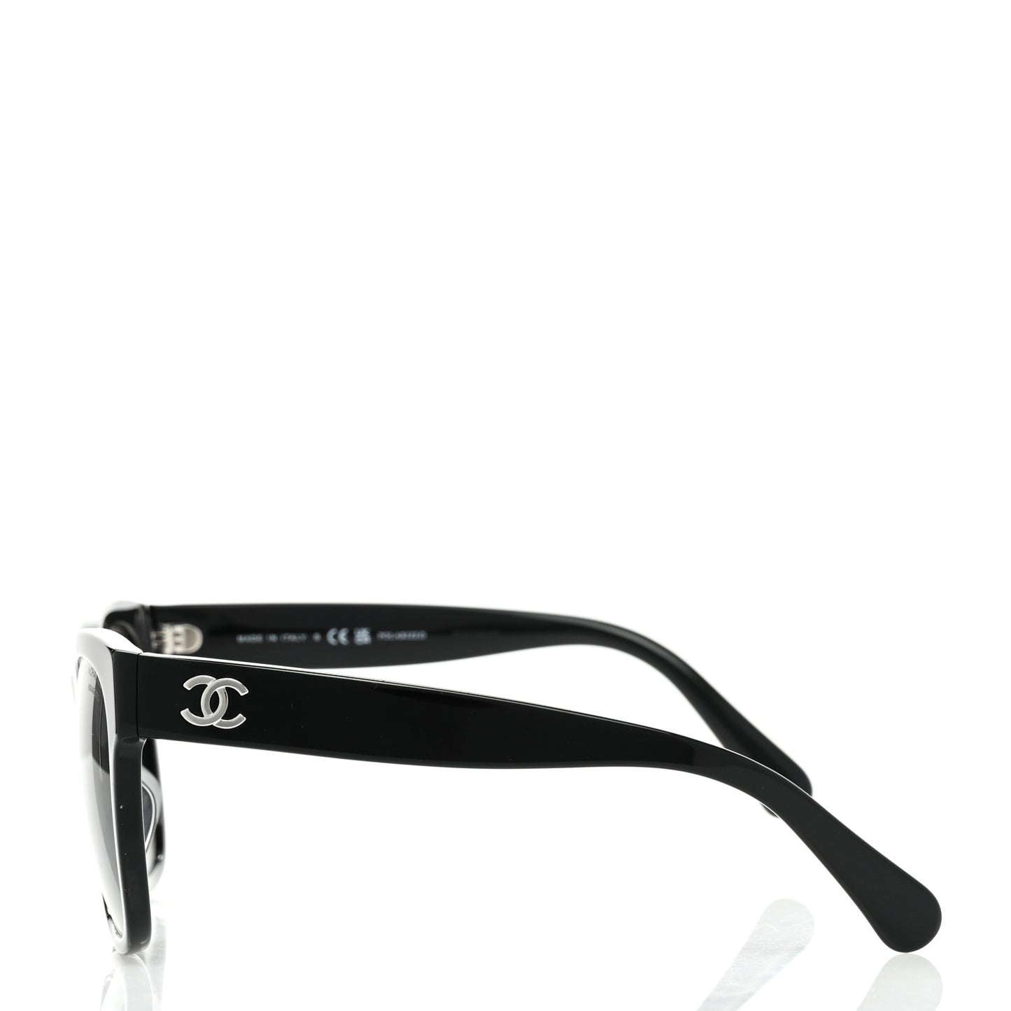 Acetate Polarized Square CC Sunglasses 5380 Black