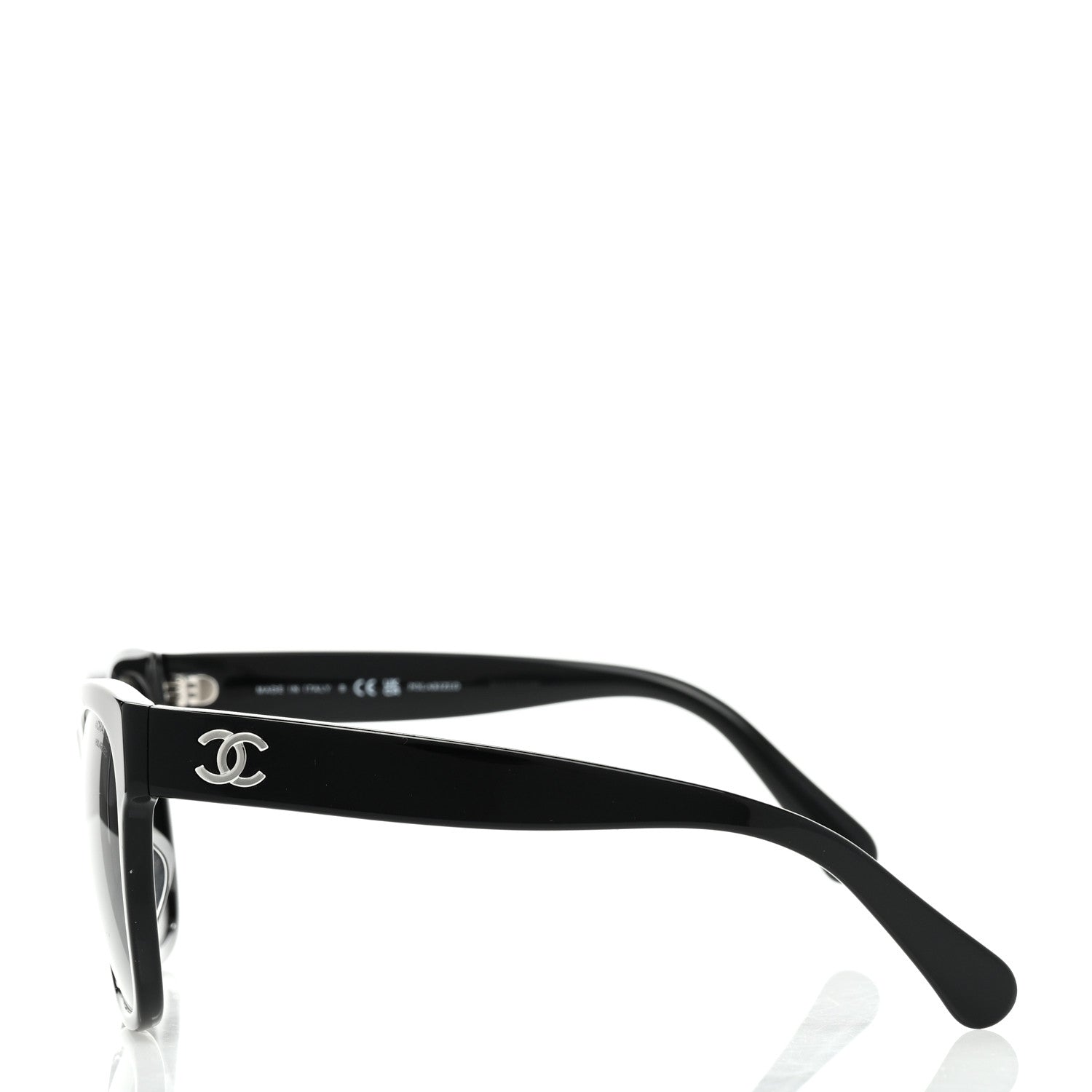 Chanel Acetate Polarized Square CC Sunglasses 5380 Black 3 of 8