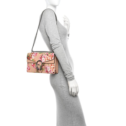 Gucci Calfskin Blooms Print Small Dionysus Shoulder Bag Pink Apricot Multicolor 3 of 10