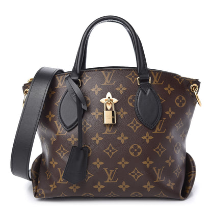 Louis Vuitton Monogram Flower Zipped Tote PM Black 1 of 9