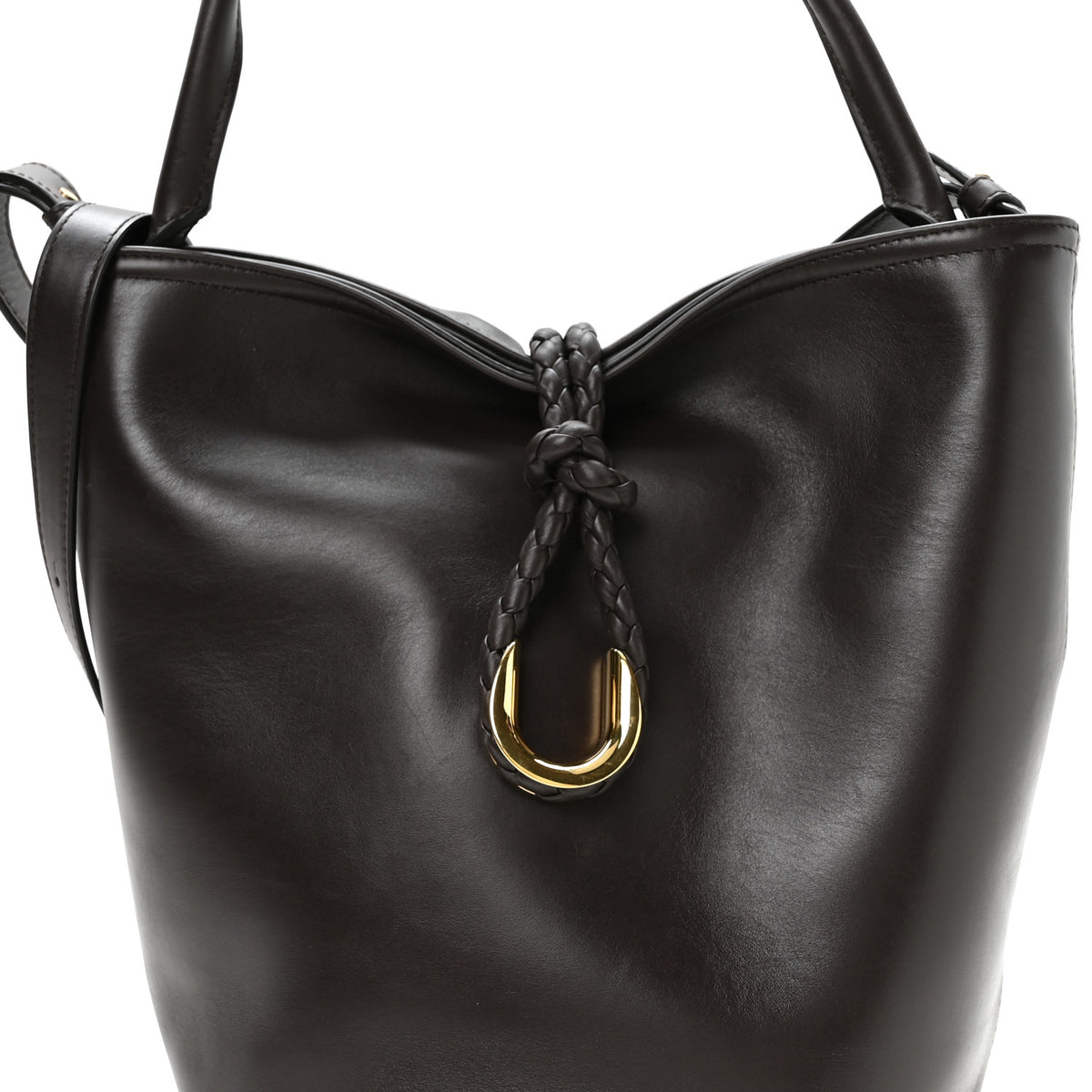 Bottega Veneta Smooth Calfskin Small Liberta Bucket Bag Fondant 8 of 10
