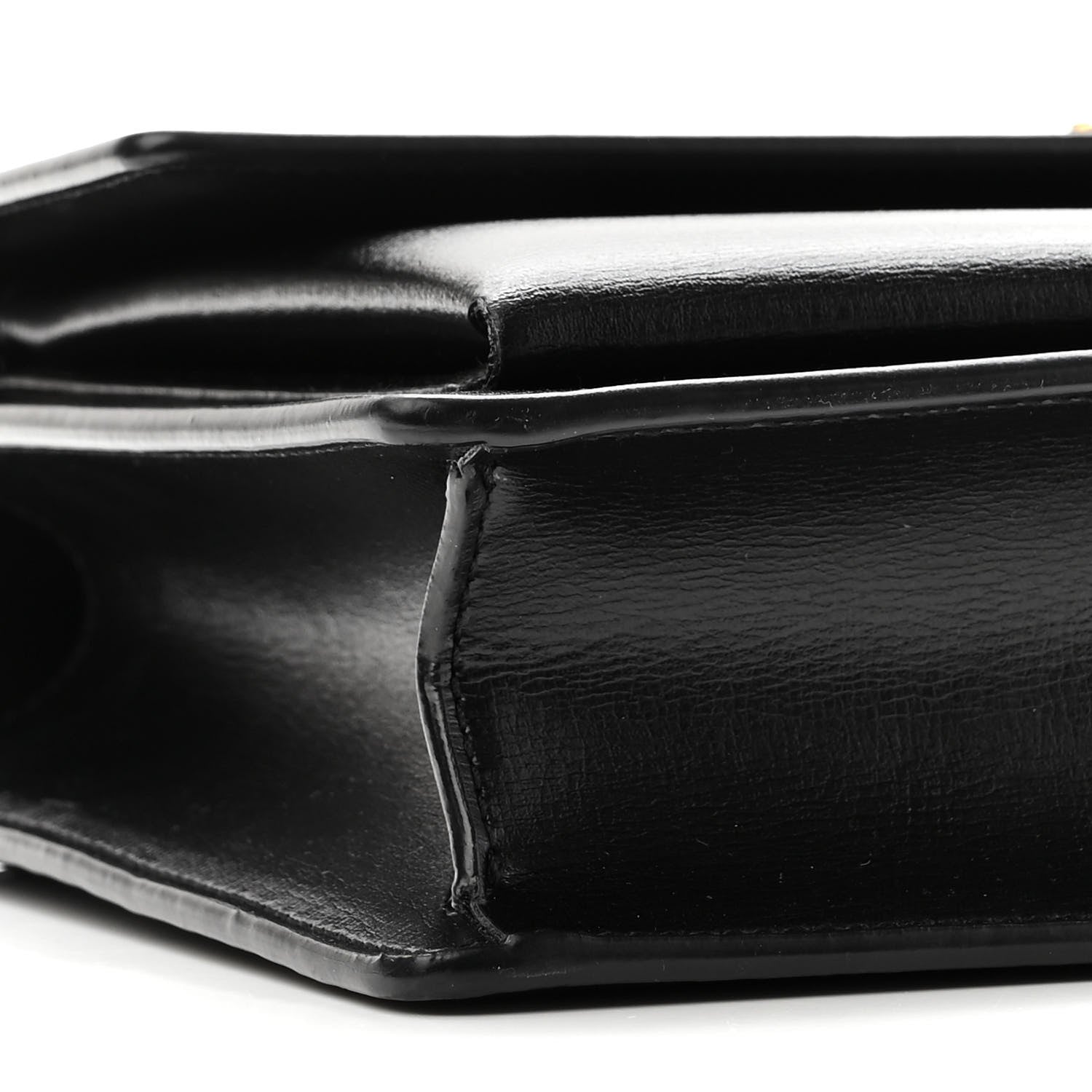 Saint Laurent Smooth Calfskin Medium Monogram Sunset Satchel Black 7 of 9