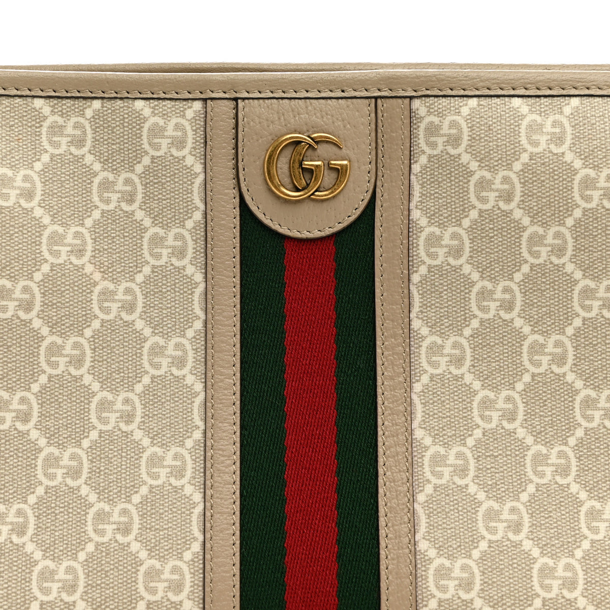 Gucci GG Supreme Monogram Web Ophidia GG Toiletry Case Beige Mystic White Oatmeal 8 of 10
