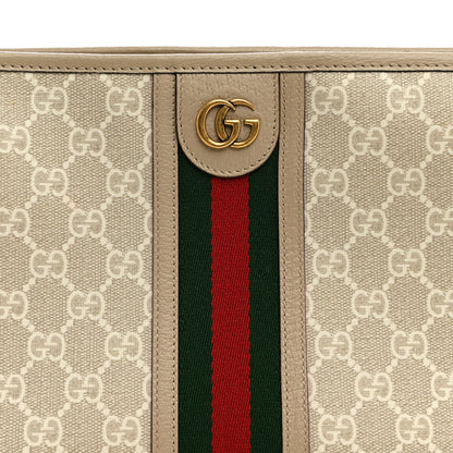 Gucci GG Supreme Monogram Web Ophidia GG Toiletry Case Beige Mystic White Oatmeal 8 of 10