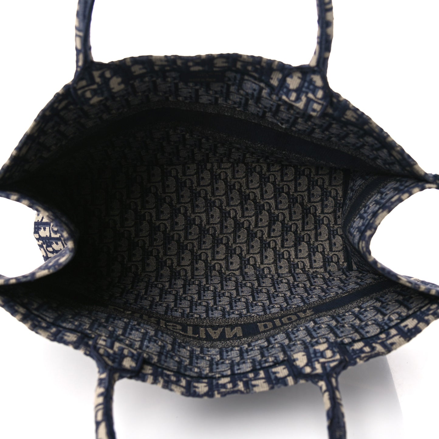 Oblique Book Tote Blue Multicolor