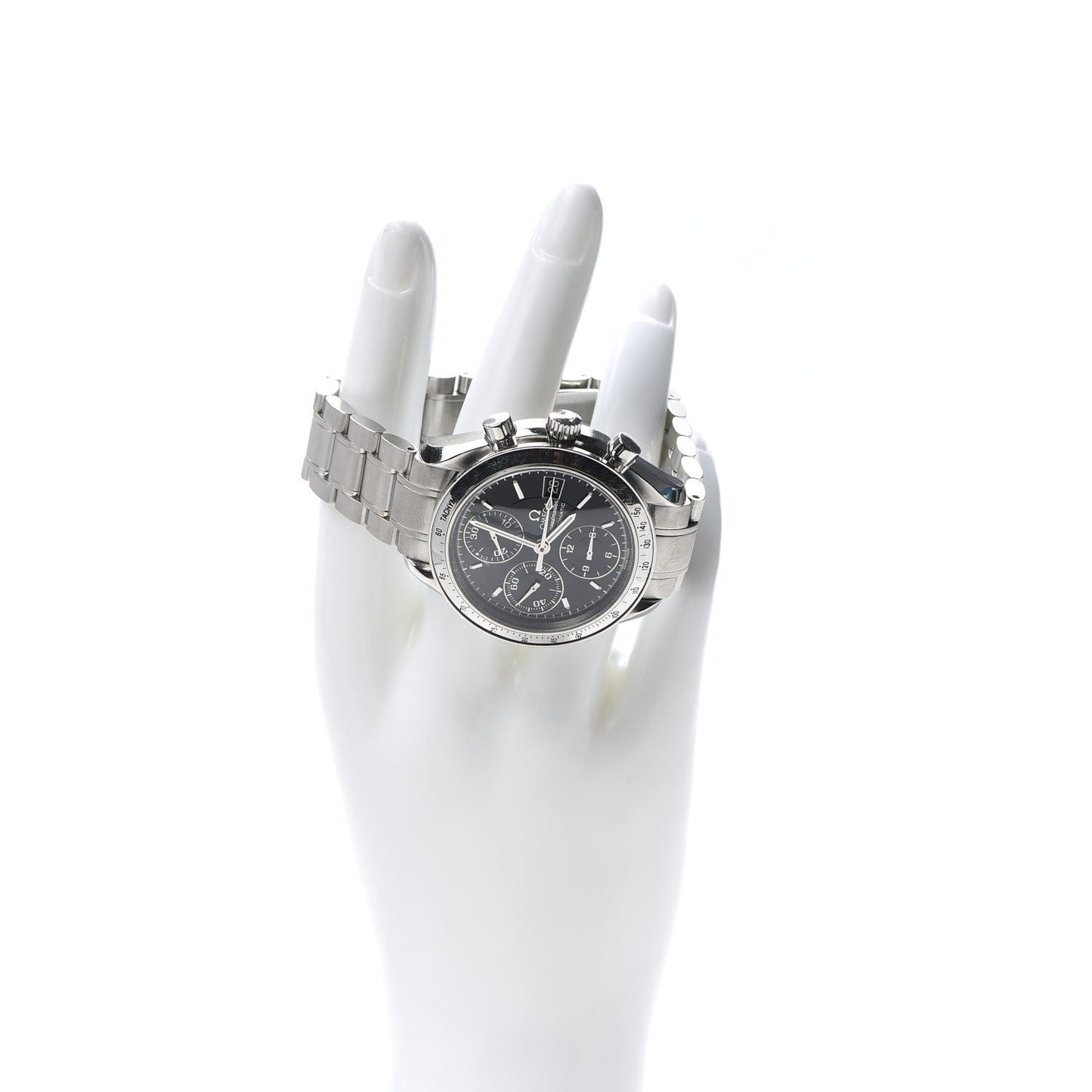 Stainless Steel 39mm Speedmaster Chronograph Automatic Watch Black 3513.50