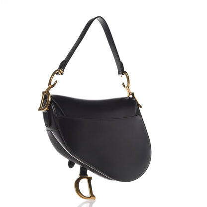 Christian Dior Calfskin Saddle Bag Black 3 of 8
