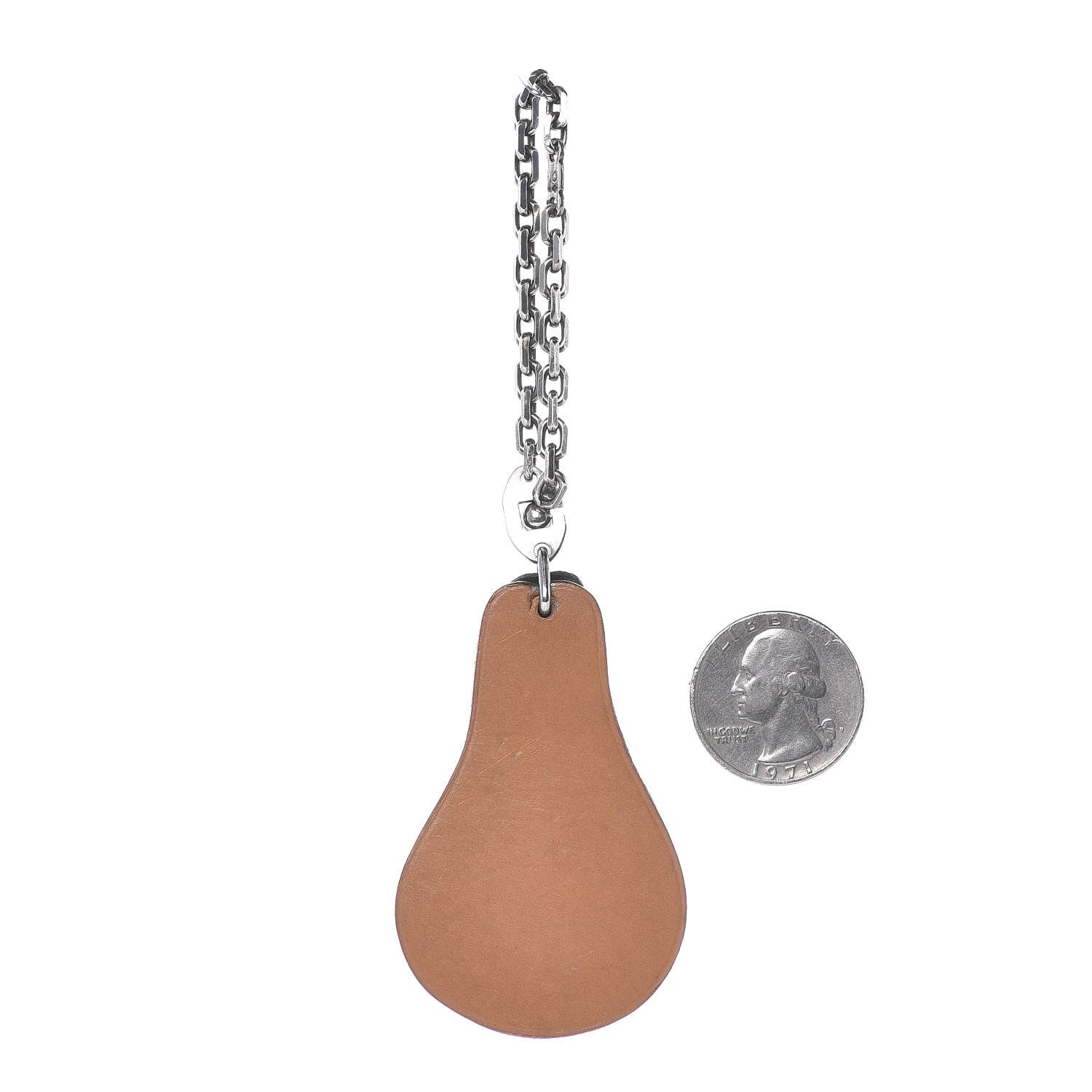 Hermes Swift Chevre Pear Key Chain Bag Charm 2 of 8
