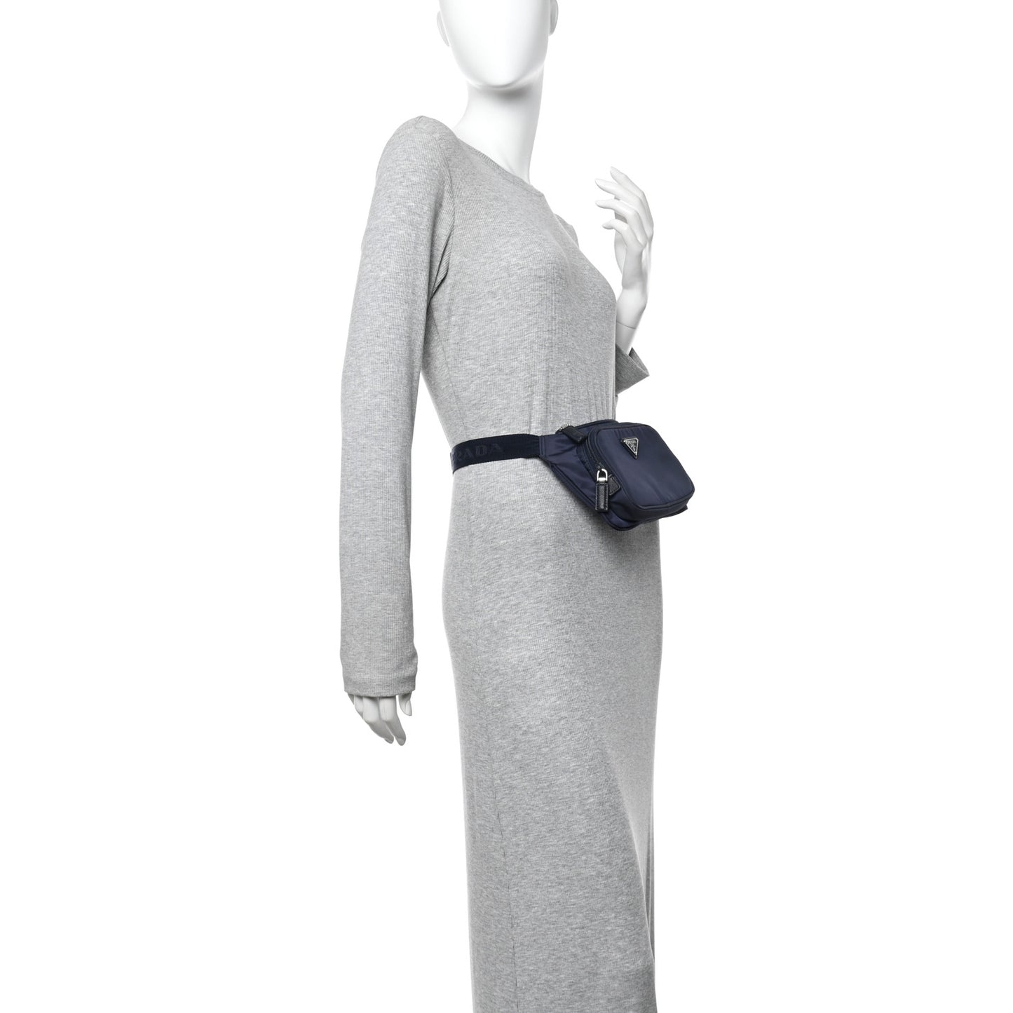Re-Nylon Saffiano Belt Bag Navy