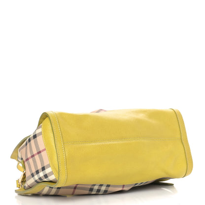Burberry Haymarket Check Crossbody Bag Yellow 4 of 10