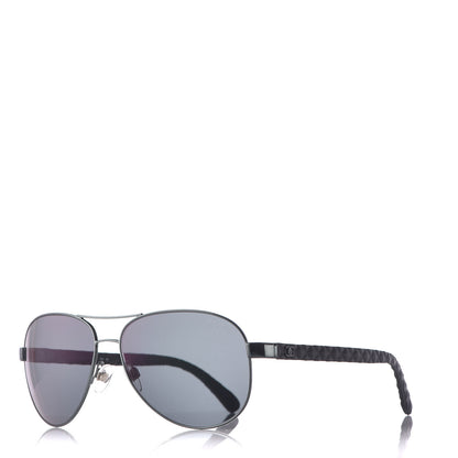 Chanel Pilot Summer Aviator Sunglasses 4204-Q Black 1 of 8