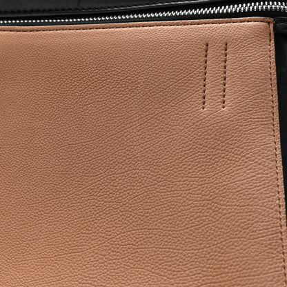 Celine Supple Calfskin Large Bi-Color Edge Shoulder Bag Beige 19 of 21