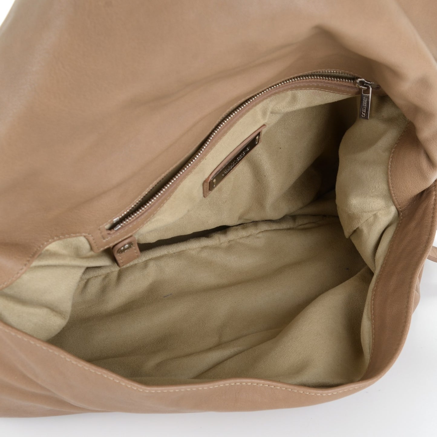 Lambskin Biker Large Hobo Beige