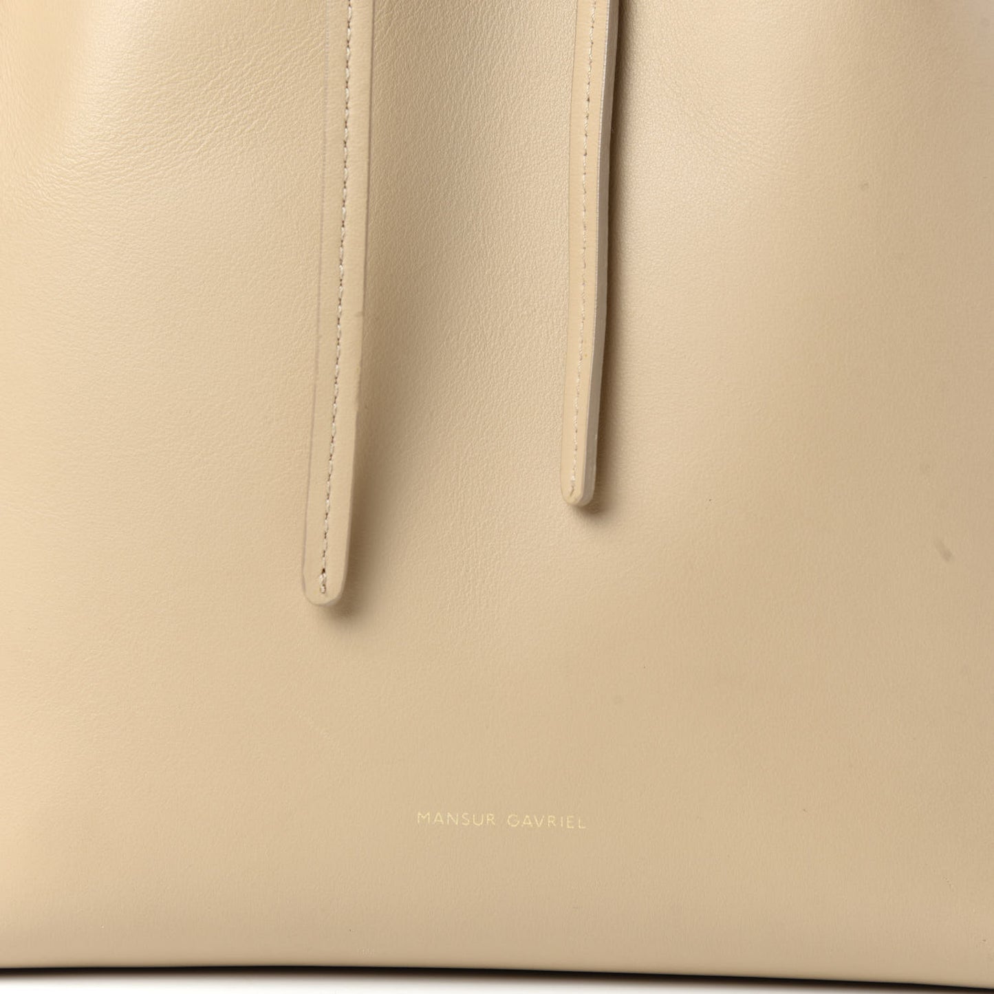 Calfskin Mini Bucket Bag Natural