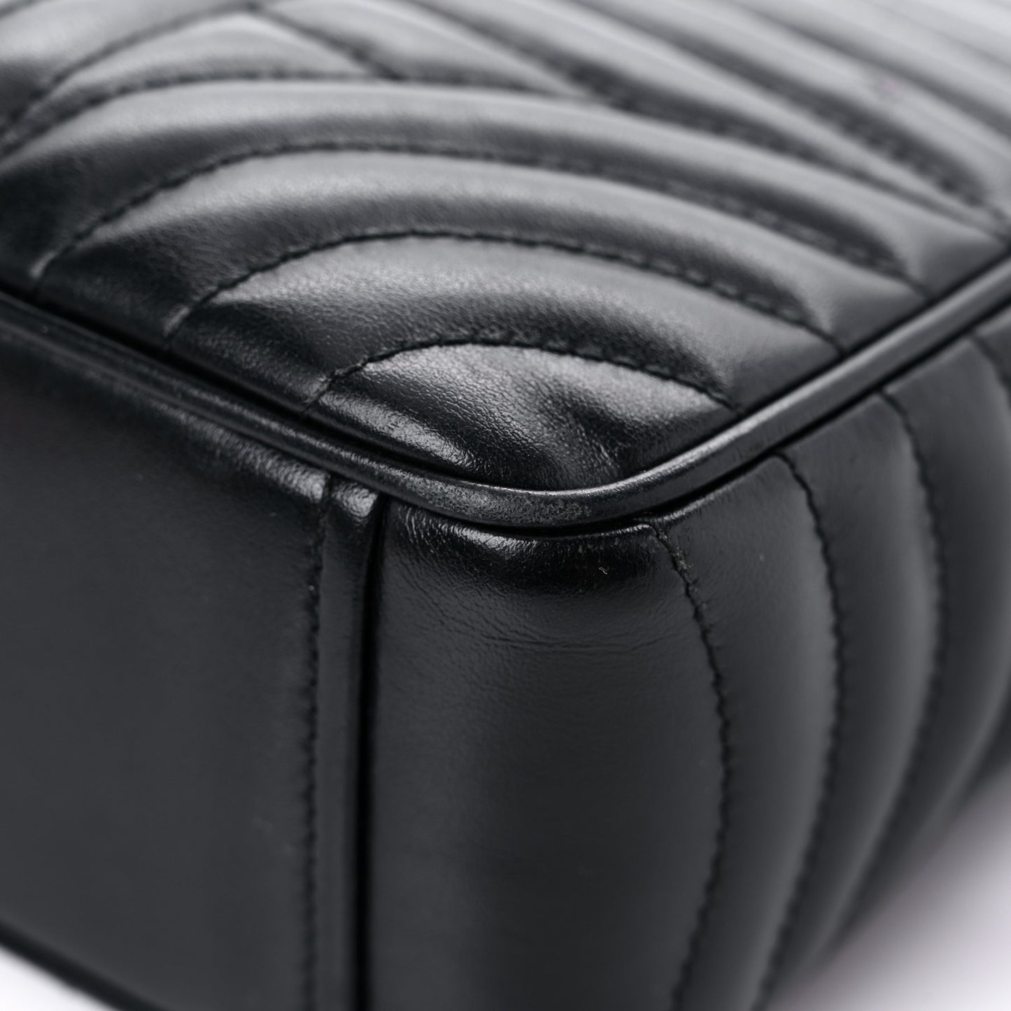 Soft Calfskin Diagramme Crossbody Bag Black