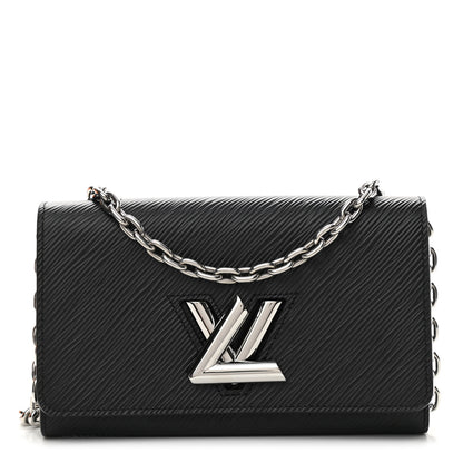 Louis Vuitton Epi Twist Chain Wallet Black 1 of 9
