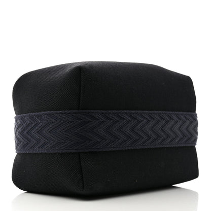 Hermes Canvas Small Bride-A-Brac Pouch Black Bleu Nuit 4 of 6
