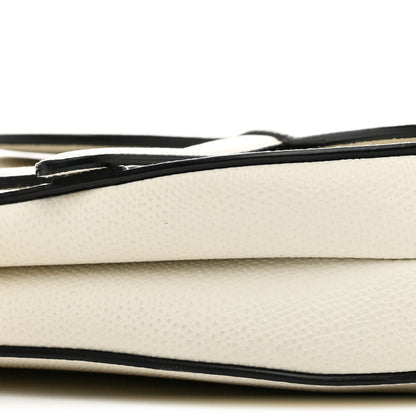 Christian Dior Grained Calfskin Mini Saddle Bag White 10 of 10