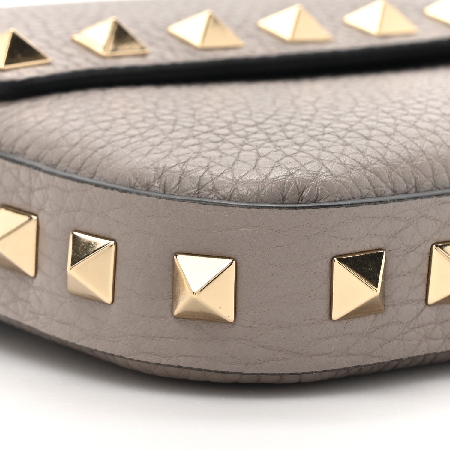 Valentino Garavani Grainy Calfskin Rockstud Crossbody Pouch Moon Taupe 9 of 12