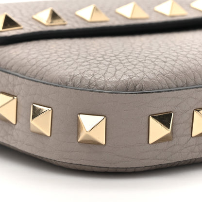 Valentino Garavani Grainy Calfskin Rockstud Crossbody Pouch Moon Taupe 9 of 12