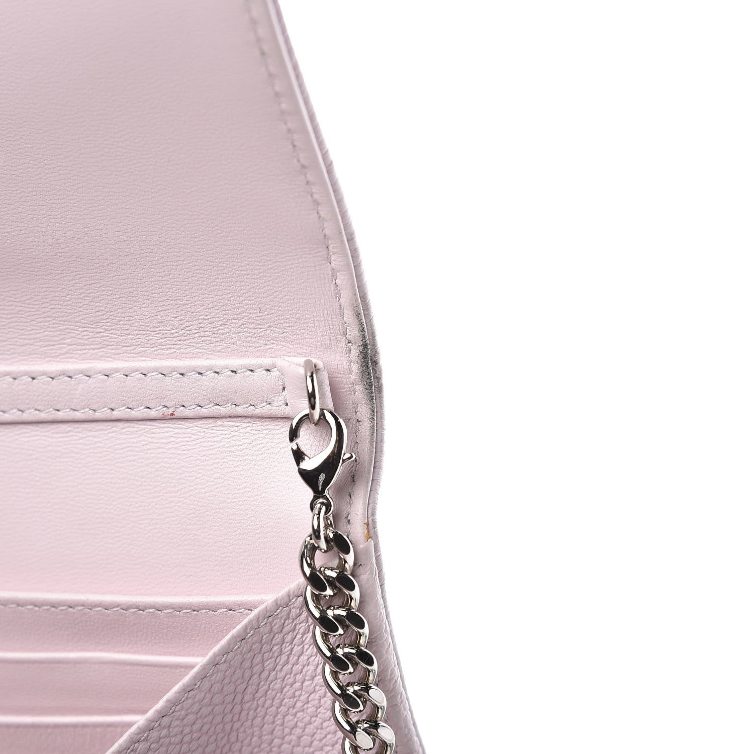 Christian Dior Grained Calfskin Diorama Croisiere Chain Wallet Pink 12 of 15