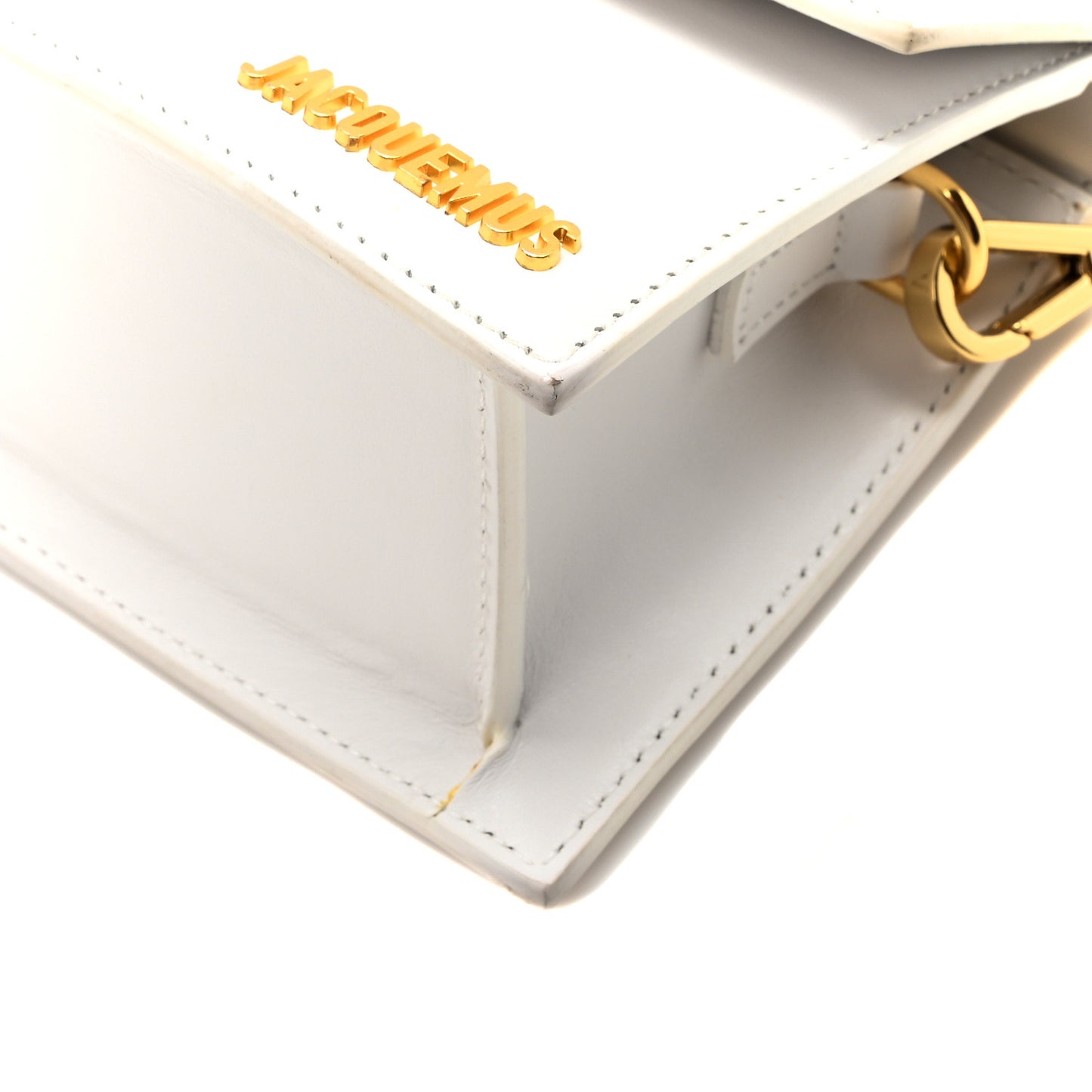 Smooth Calfskin Le Chiquito Moyen White