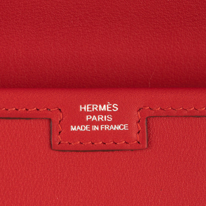 Hermes Swift Jige Elan 29 Clutch Rouge Tomate 6 of 7