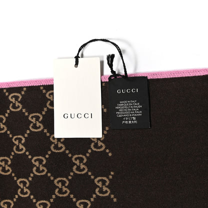 Gucci Wool Silk GG Monogram Ripon Simple Scarf Roseate 4 of 4
