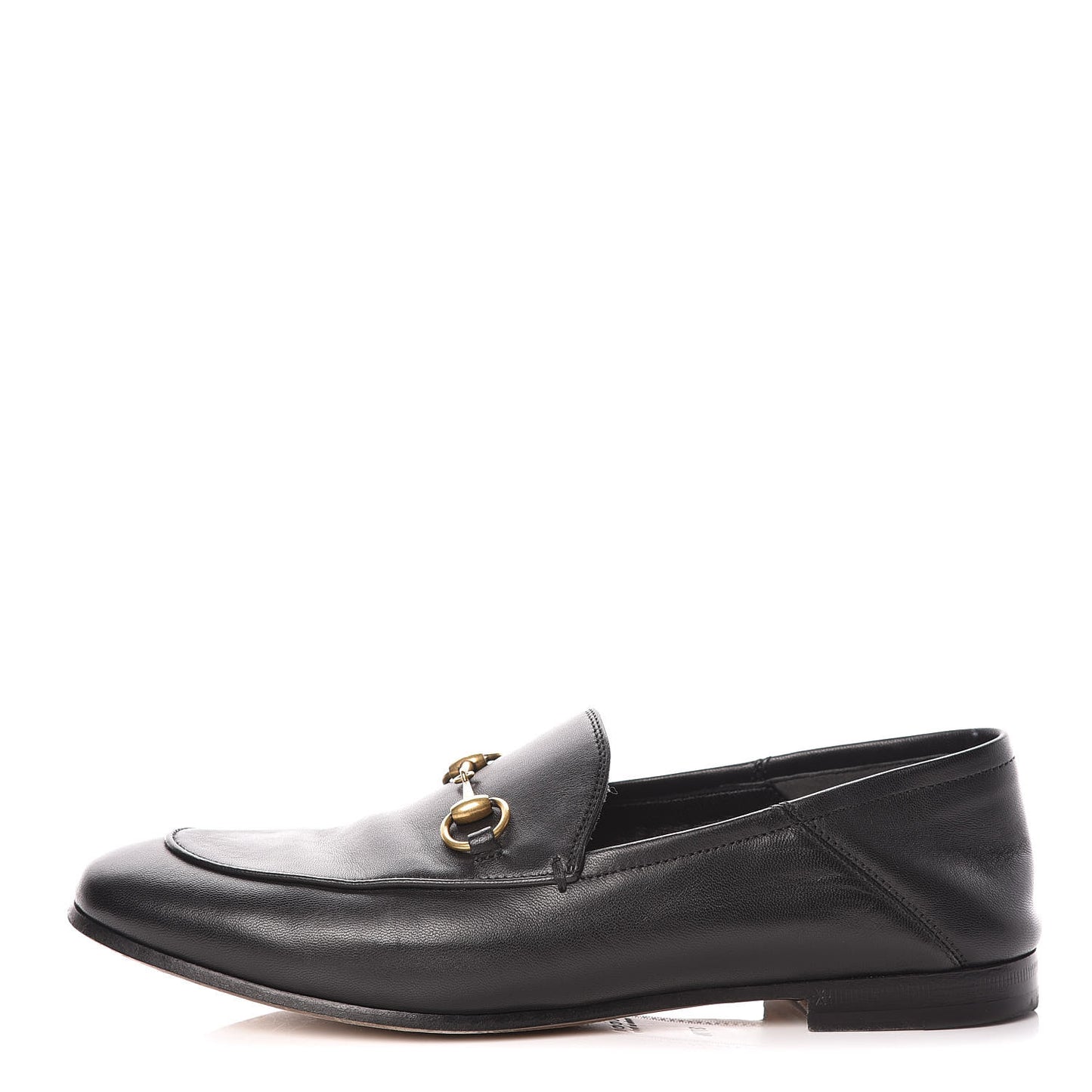 Lambskin Womens Brixton Horsebit Loafers 37.5 Black