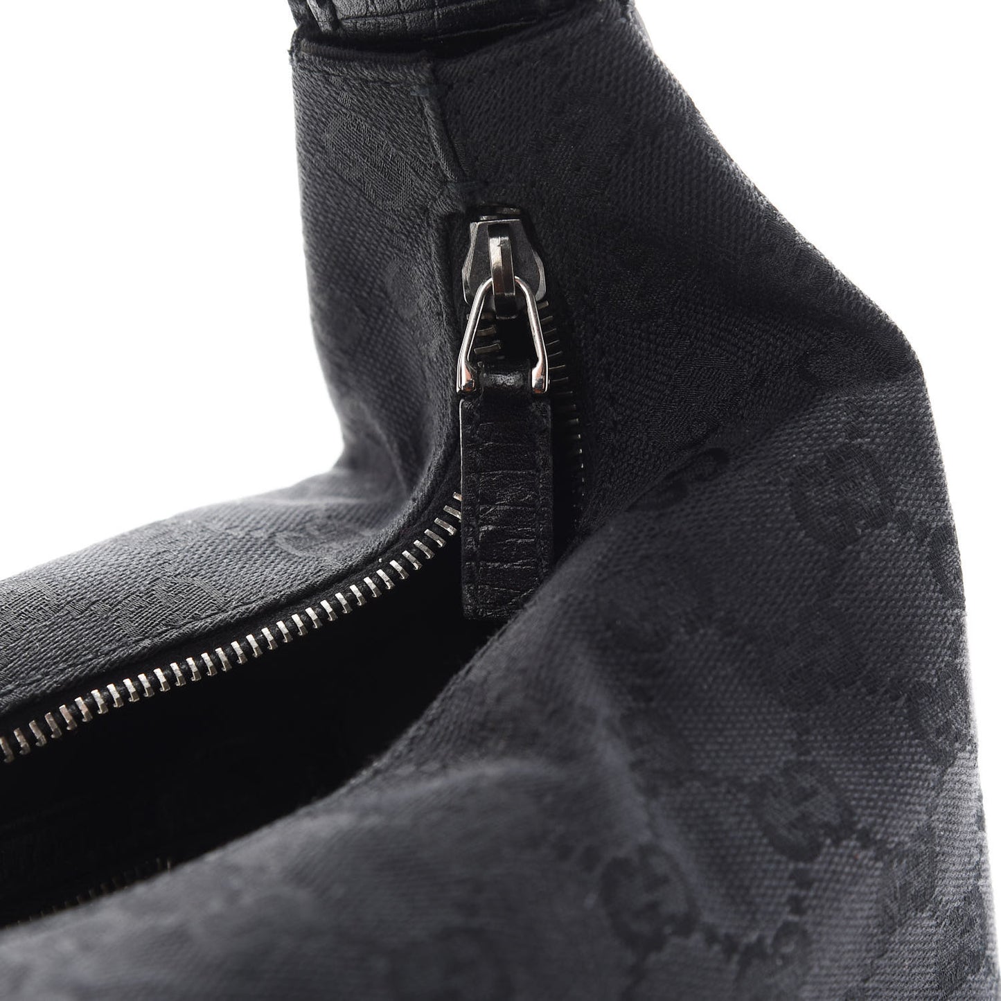 Monogram Medium Horsebit Chain Hobo Black