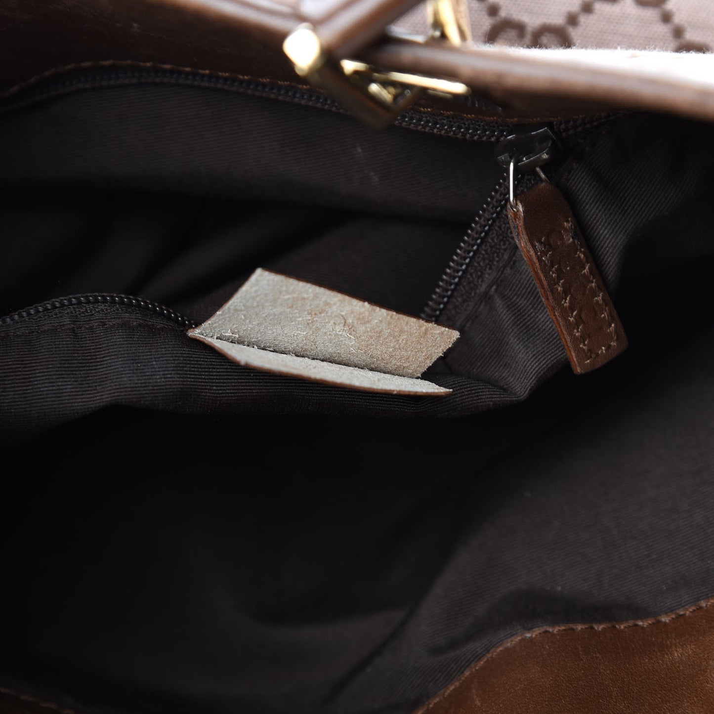 Monogram Small Bucket Tote Brown
