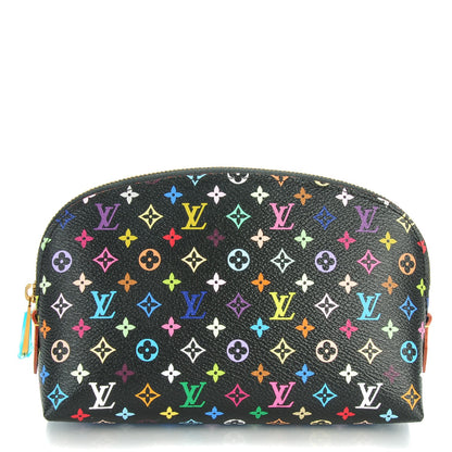 Louis Vuitton Monogram Multicolor Cosmetic Pouch Black Grenade 1 of 7