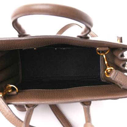 Saint Laurent Grained Calfskin Nano Sac De Jour Poudre Taupe 5 of 16